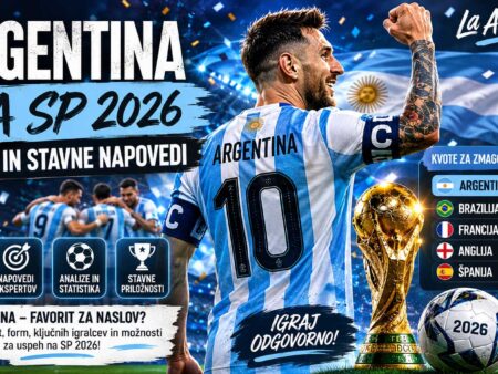 Argentina na SP 2026: Kvote in stavne napovedi na aktualne prvake