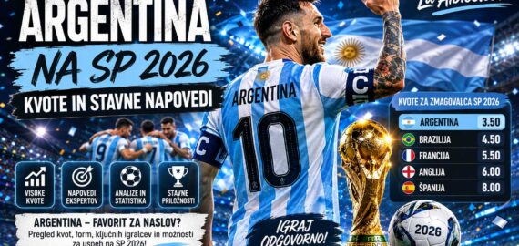 Argentina na SP 2026: Kvote in stavne napovedi na aktualne prvake
