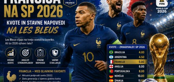 Francija na SP 2026: Kvote in stavne napovedi na Les Bleus
